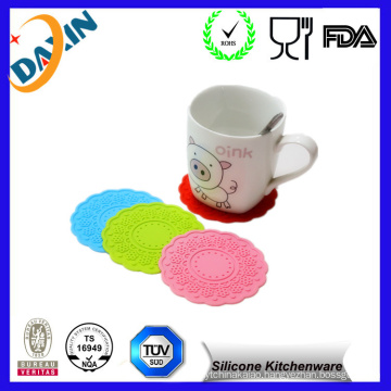 Good Quality OEM Food Grade Soft Silicone Cup Mats